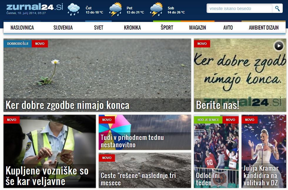 Zurnal24.si UPORABNA STRAN