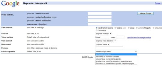 google-slike-licenca