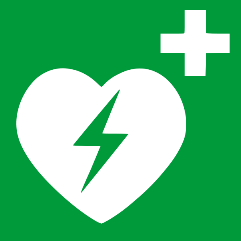 Simbol za AED-avtomatski defibrilator
