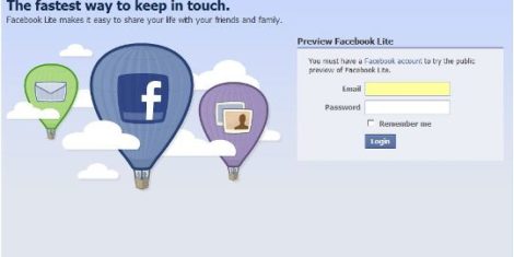 facebook-lite-login