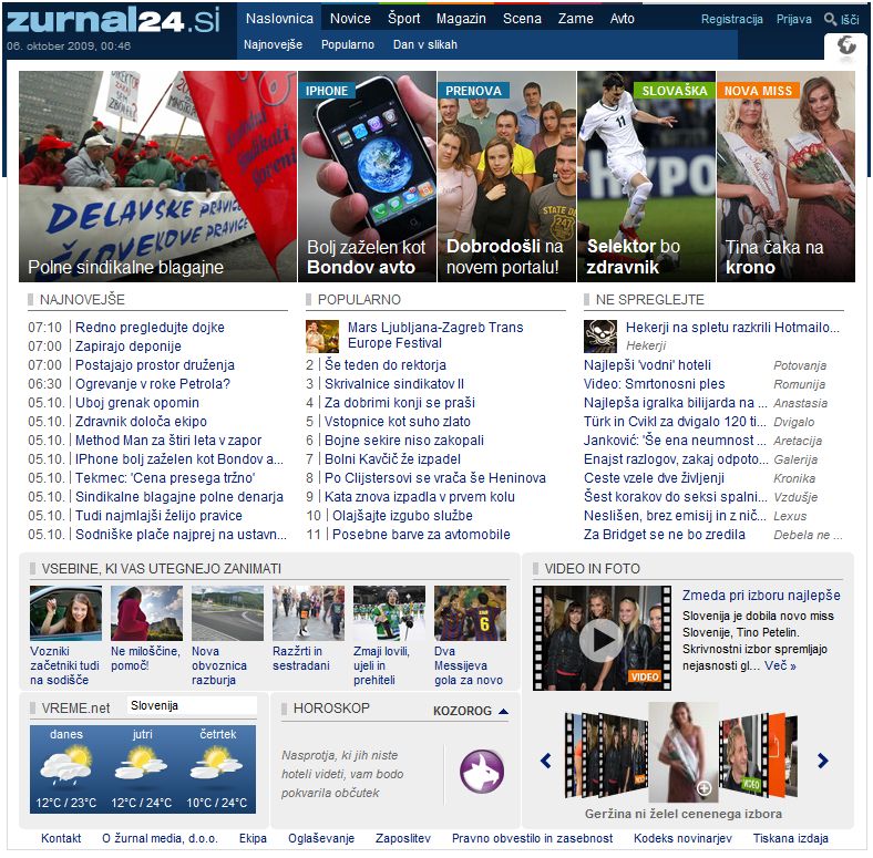 Portal zurnal24.si bo kmalu prenovljen Žurnal24 beta UPORABNA STRAN