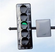 Snow Covered Stoplights