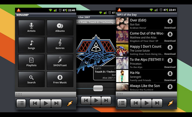 winamp for android tablet winamp for android tablet