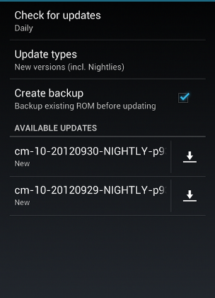 CyanogenMod-10-updater