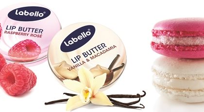 Labello Lip Butter malina in vanilija z makroni