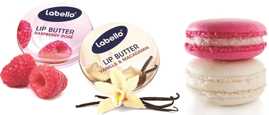 Labello Lip Butter malina in vanilija z makroni