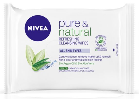 NIVEA Pure & Natural cistilni robcki