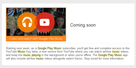 YouTube Music Key-Google Play Music All Access