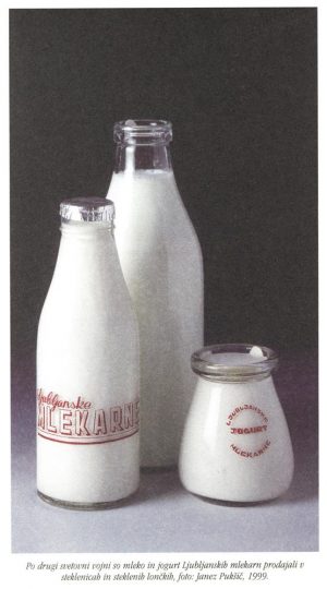 Mleko v stekleničkah 1956