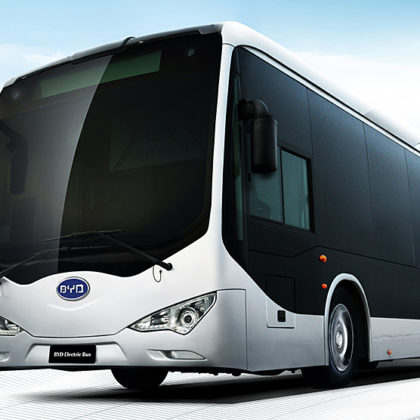 BYD electric bus los angeles