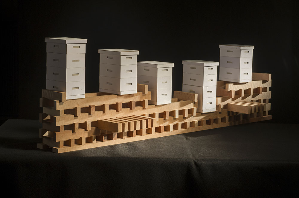 Urbani čebelnjak makete Fakultete za Arhitekturo 2016