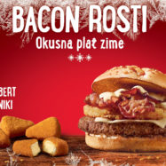 Bacon rosti Mcdonalds Slovenija Alpski tedni 2020 Camembert trikotniki