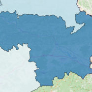 Posavska regija – meja, občine, zemljevid Slovenija meje