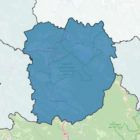 Primorsko-notranjska regija meja obcine zemljevid Slovenija meje