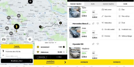hopin taxi aplikacija ljubljana taxi rondo