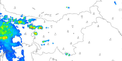 radarska slika padavin ARSO animacija