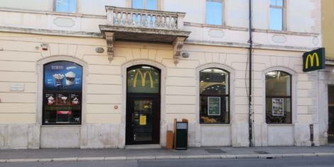McDonalds Pula center zaprt oktober 2021