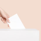 Civilized,Equal,Rights,Concept.,Female,Hand,Lowers,Ballot,In,Ballot