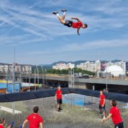 Aleja trampolin Ljubljana Aelaj SKY največji trampolin na svetu