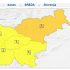Toča alarm ARSO animacija Slovenija nevihte aplikacija Ljubljana Maribor Celje