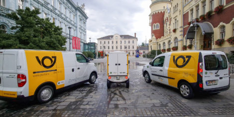 Pošta Slovenije Celje brezemisijska cona dostava z električnimi vozili