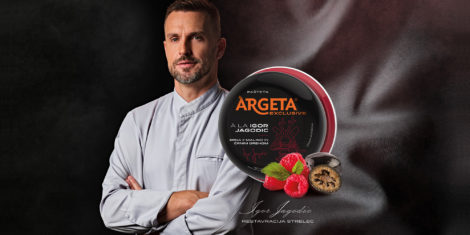 Argeta Exclusive à la Igor Jagodic srnina pašteta Argeta maline črni oreh