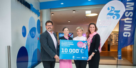 Europa Donna Samsung Telekom Slovenije predaja donacije