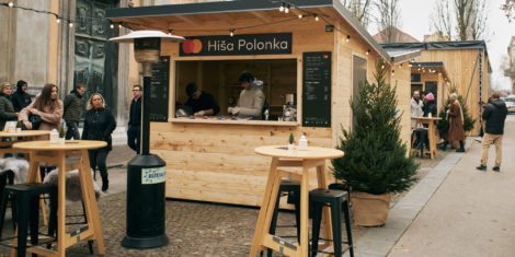 Mastercard praznična vasica ter Mastercard Pop-up restavracija 2022 Ljubljana december