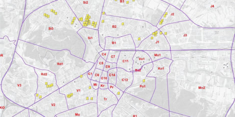 Novi parkomati Ljubljana lokacije lokacije novih parkomatov Rožna Dolina, Bežigrad, Poljane, Šiška, zgornja Šiška, Jarše, Vič,