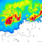 Trenutna satelitska slika padavin v Sloveniji in Evropi animacija v živo ARSO