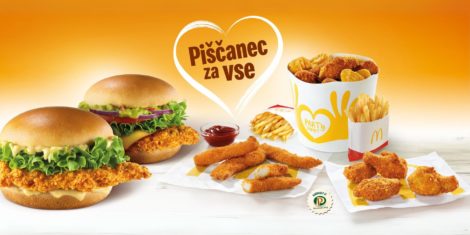McDonald's Slovenija s še bolj hrustljavimi perutničkami, piščančjimi trakci in McCrispy burgerjema konkretno širi piščančjo ponudbo