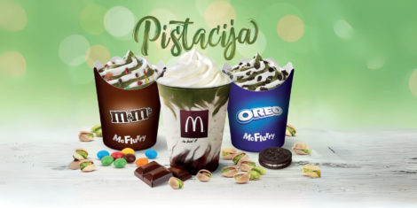 McFlurry pistacija v restavracijah McDonald's Slovenija