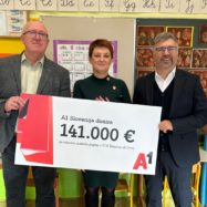 A1 Slovenija je novoletno donacijo v višini 141.000€ namenil Osnovni šoli Nazarje – podružnični šoli Šmartno ob Dreti za obnovo prostorov po poplavah