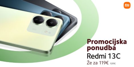 Xiaomi Redmi 13C akcijska cena v Sloveniji v sklopu promocijske ponudbe