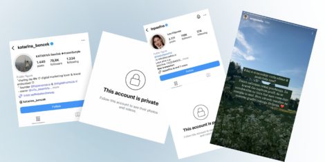 Slovenski influencerji so zaklenili Instagram profile; Lepa Afna, Katarina Benček, Alen Podlesnik so zaklenili svoje Instagram profile