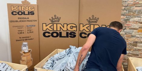 King Colis BTC pop up trgovina z izgubljenimi paketi v BTC Ljubljana je odprla vrata, a le do sobote, 21 6 2025