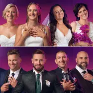 Poroka na prvi pogled Slovenija 2025 tekmovalci kandidati 4. sezona Anja, Ljudmila, Janja, Mirsada, Renata, Jana, Sandi, Matjaž, Denis, Matic, Peter, Andrej