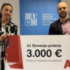 A1 Slovenija z donacijo podpira varne hiše in opozarja na nasilje nad ženskami