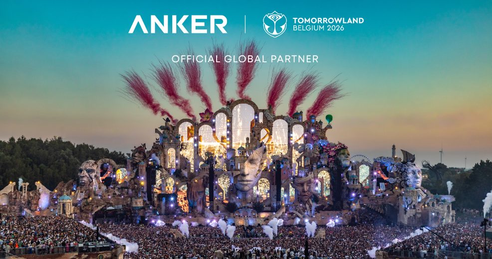 Anker Innovations bo vse do leta 2028 uradni globalni partner festivalov Tomorrowland