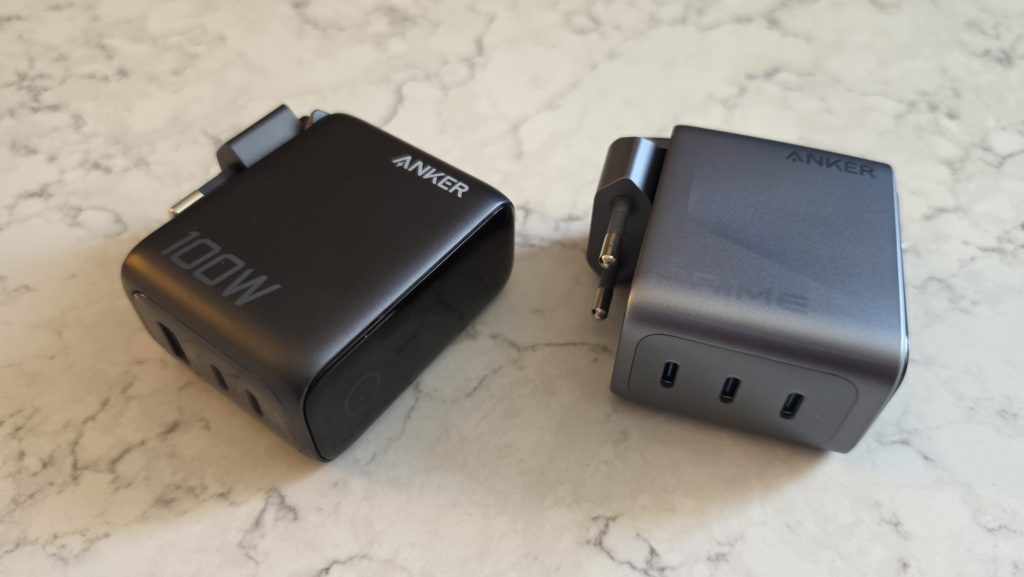 Anker Prime Charger 160W in Anker 100W test polnilev