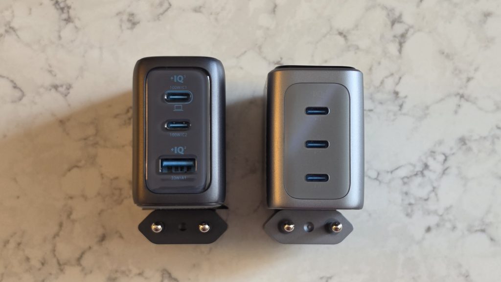 Anker Prime Charger 160W in Anker 100W test polnilev s tremi vxhodi
