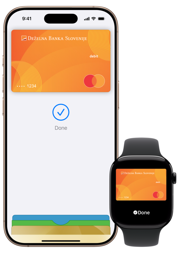 Deželna banka Slovenije z Apple Pay in Apple Wallet za Mastercard kartice