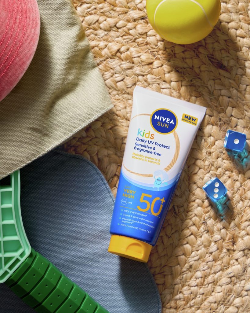 Nežna zaščita za otroške dni na soncu Otroški losjon NIVEA SUN Kids Daily UV Protect ZF 50+
