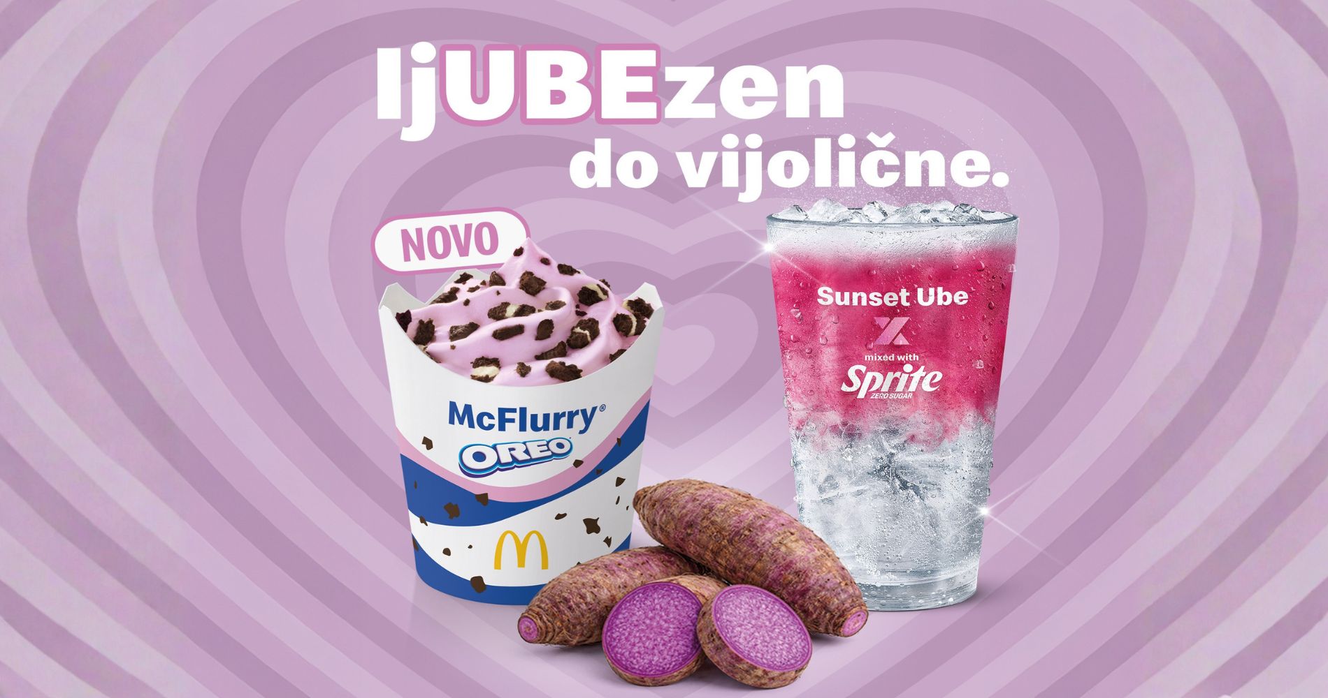 Ube se s Filipinov seli tudi v slovenski McDonald's z McFlurry Ube Oreo in Mixology Sunset Ube