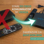 Telemach dokončno ukinja D3 Cisco TV komunikatorje in jih zamenjuje z EON Box STB ji