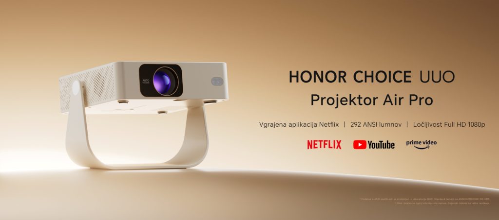 HONOR CHOICE Air Pro Projector tehnologijo prestavi z osebnega na skupni zaslon