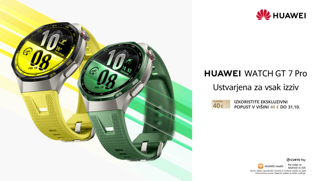 Huawei Watch GT 7 v dveh velikostih, GT 7 Pro s titanom in keramiko