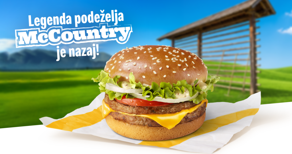 Legendarni McCountry je nazaj v McDonald's Slovenija, vrača se po skoraj dveh letih