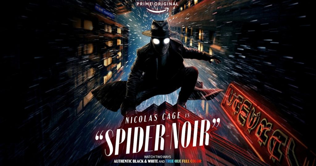 Pajek kot kombinacija Humphreyja Bogarta in kaotičnega Bugs Bunnyja; Spider Noir