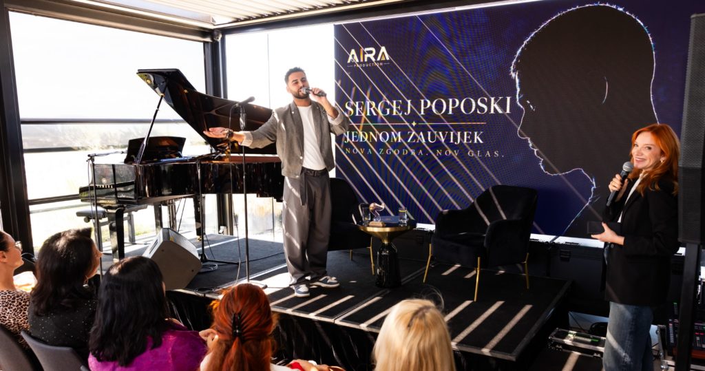 Sergej Poposki je naredil naslednji korak in predstavil prvo lastno pesem Jednom zauvijek